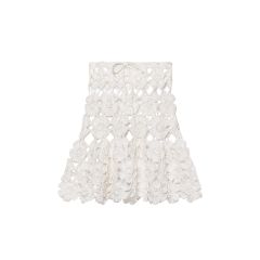 Beverly Flower Skirt - Marshmallow