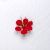 Crochet Brooch - Red Rocket